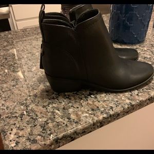 Womens leather guess booties